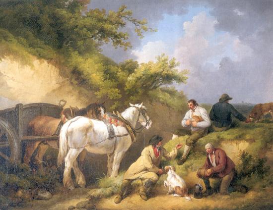 George Morland The Labourer's Luncheon Spain oil painting art